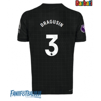 Tottenham Hotspur Radu Dragusin #3 Tricou Fotbal Replică 2025-26 Barbati Deplasare
